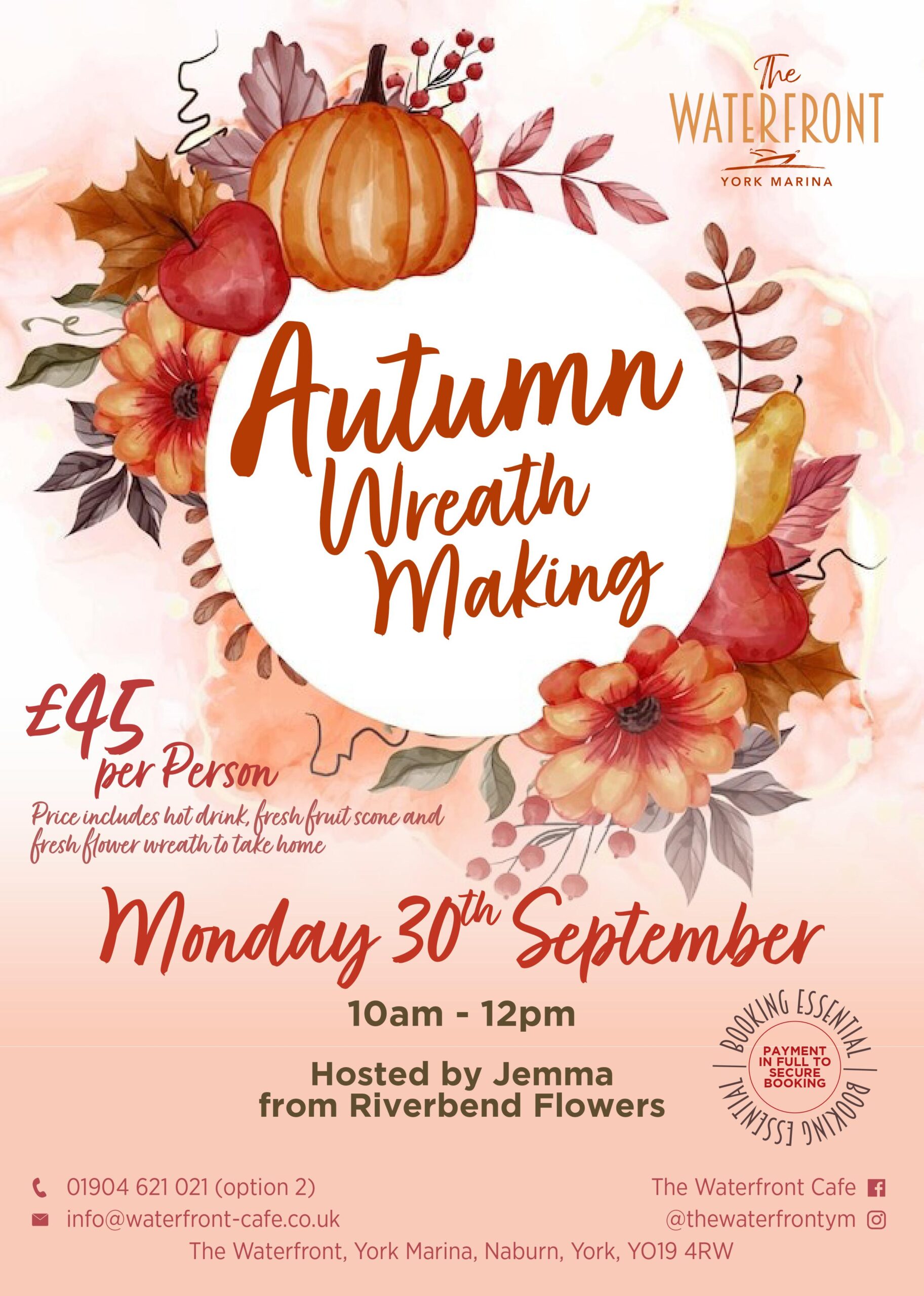 The Waterfront - Autumn Wreath Making Flyer 1 1